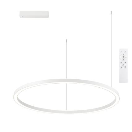 Brilagi - PORTOFINO LED-dimmbare Hängeleuchte an Kabel, LED/60W/230V, 3000–6000K, Ø 80 cm, weiß + Fernbedienung