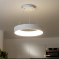 Brilagi - dimmbare LED-Pendelleuchte FALCON, LED/80W/230V, 3000-6500K, Ø 60 cm, Weiß + Fernbedienung