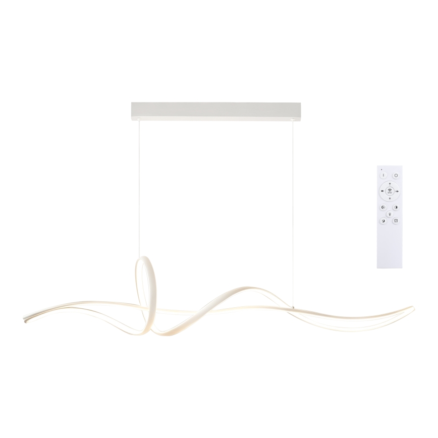 Brilagi - dimmbare seilabhängige LED-Pendelleuchte SIGNATURE LED/55W/230V 3000-6000K 120x23 cm weiß + Fernbedienung