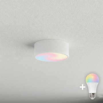 BRILAGI - Dimmbare LED RGBW-Deckenleuchte CLARE 1xE27/12W/230V 2700-6500K Ø 20 cm weiß