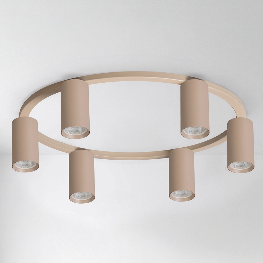 Brilagi - Dimmbare RGBW-LED-Deckenleuchte SELE 6xGU10/6,5W/230V 2700-6500K beige + Fernbedienung