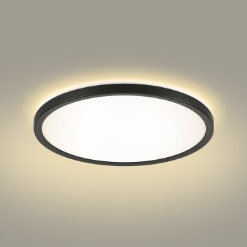 Brilagi - Dimmbare LED-RGBW-Deckenleuchte ULTRA SLIM LED/18W/230V 2700-6500K d 30 cm schwarz + Fernbedienung