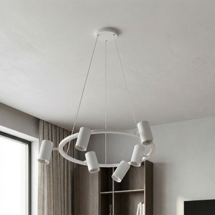 Brilagi - LED RGBW dimmbare Seil-Pendelleuchte SELE 6xGU10/6,5W/230V 2700-6500K weiß + Fernbedienung