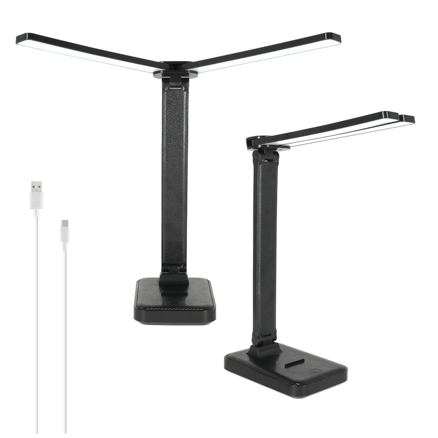 BRILAGI - Dimmbare LED-Schreibtischlampe MODO DUO LED/8W/5V 3000/4000/6500K schwarz