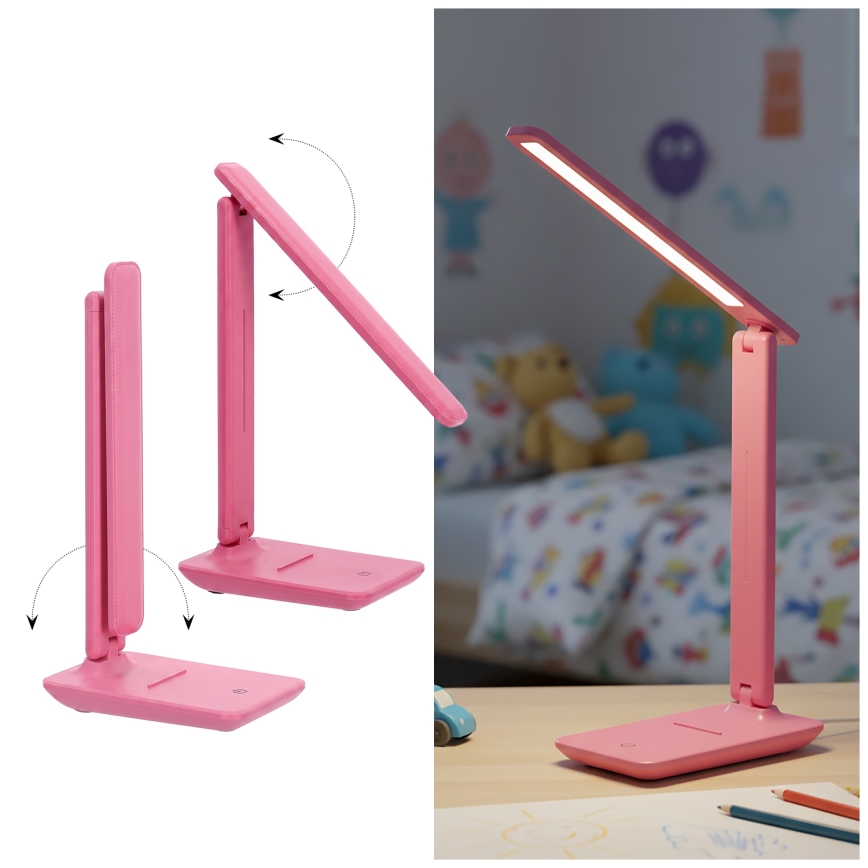 Brilagi - LED dimmbare Tischlampe MODO LED/7W/230V 3000/4000/6500K rosa