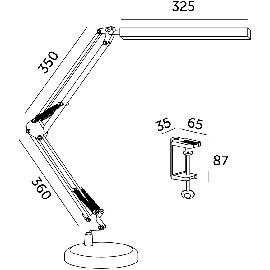 Brilagi - dimmbare LED-Tischlampe 2-in-1 USB VARIO LED/14W/5V 3000-6000K schwarz