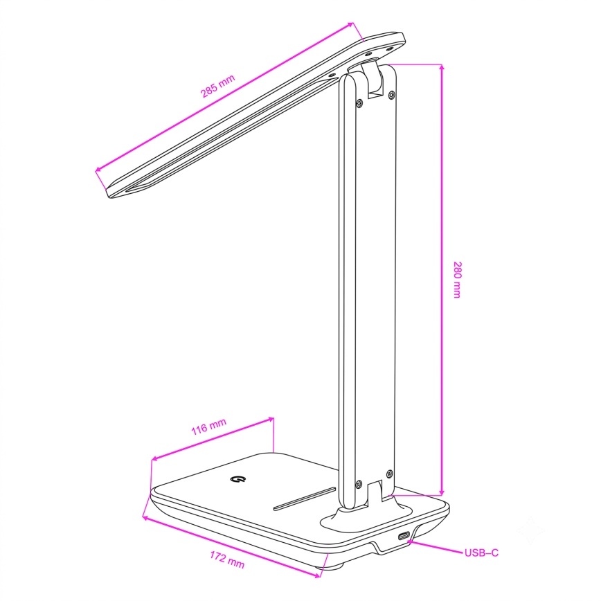 BRILAGI - dimmbare LED-Tischlampe MODO LED/7W/230V 3000/4000/6500K schwarz