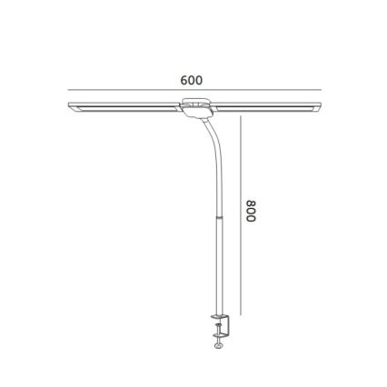 Brilagi - dimmbare LED Tischlampe USB VARIO LED/14W/5V 3000-6000K schwarz