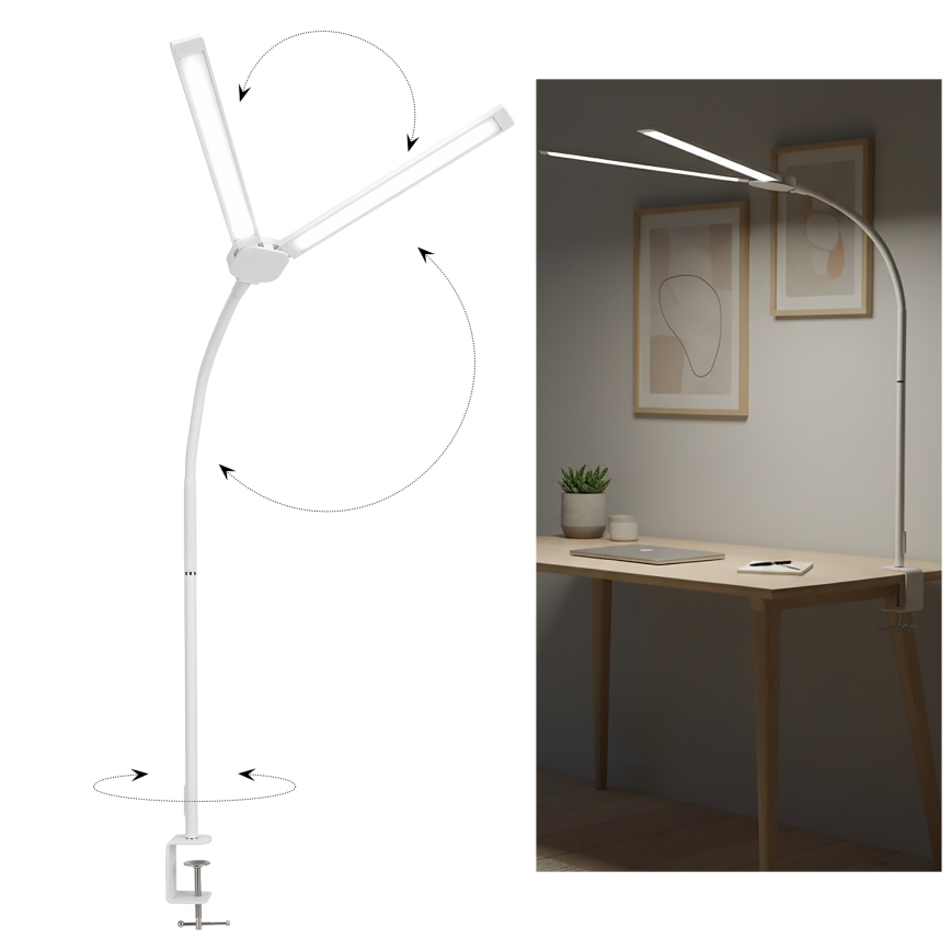 BRILAGI - dimmbare LED-Tischlampe USB VARIO LED/14W/5V 3000-6000K weiß