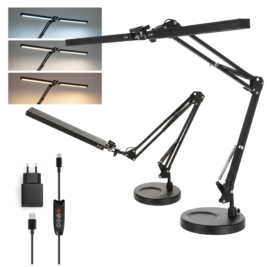Brilagi - dimmbare LED-Tischlampe VARIO LED/15W/230V 3000-6000K schwarz