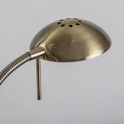 Brilagi - Dimmbare Stehlampe SCARLETT 1xR7s/230W/230V + 1xG9/40W bronzefarben