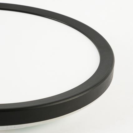 Brilagi - Dimmbare LED-Deckenleuchte ULTRA SLIM LED/24W/230V 2700-6500K Durchmesser 42 cm schwarz + Fernbedienung