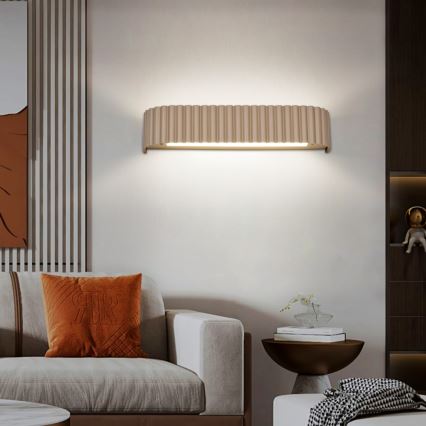 BRILAGI - Dimmbare LED-Wandleuchte FALCON MODERN LED/14W/230V 3000-6000K 40 cm beige + Fernbedienung