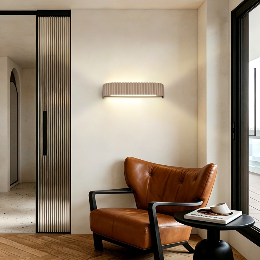 BRILAGI - Dimmbare LED-Wandleuchte FALCON MODERN LED/14W/230V 3000-6000K 40 cm beige + Fernbedienung