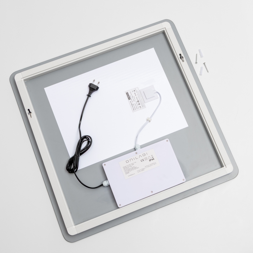 Brilagi - LED-beheizter Badezimmerspiegel DIANA LED/17W/230V 60x60 cm IP44 CRI 90 dimmbar + CCT