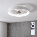 Brilagi - Dimmbarer LED-Deckenventilator 34 W/230 V 3000–6500 K Ø 50 cm Weiß + Fernbedienung