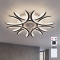 Brilagi - dimmbarer LED-Deckenventilator, 70 W / 230 V, 3000–6500 K, Ø 76 cm, schwarz + Fernbedienung