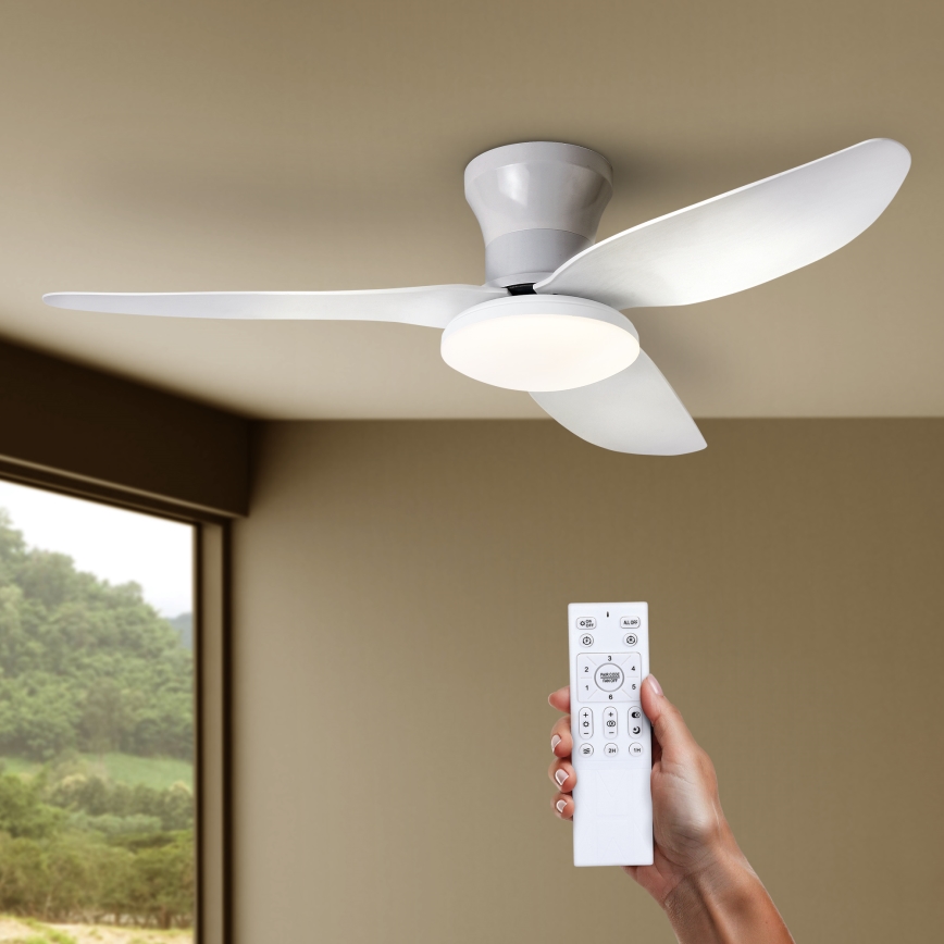 Brilagi - LED-dimmbarer Deckenventilator LED/30W/230V 3000-6500K weiß + Fernbedienung