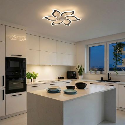 Brilagi - Dimmbarer LED-Deckenventilator LED/34W/230V Ø 83 cm schwarz + Fernbedienung
