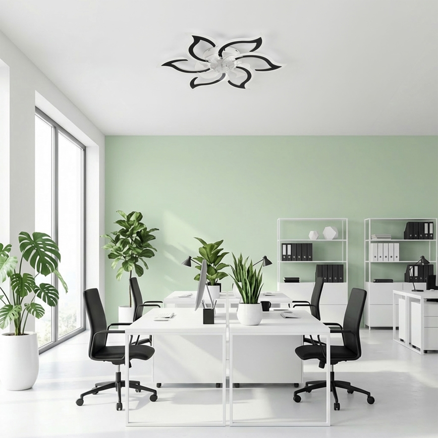 Brilagi - Dimmbarer LED-Deckenventilator LED/34W/230V Ø 83 cm schwarz + Fernbedienung