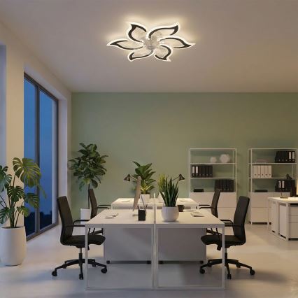 Brilagi - Dimmbarer LED-Deckenventilator LED/34W/230V Ø 83 cm schwarz + Fernbedienung