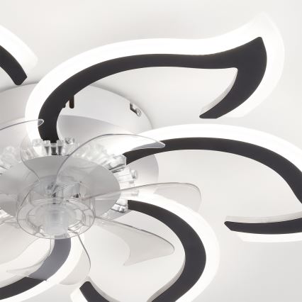 Brilagi - Dimmbarer LED-Deckenventilator LED/34W/230V Ø 83 cm schwarz + Fernbedienung