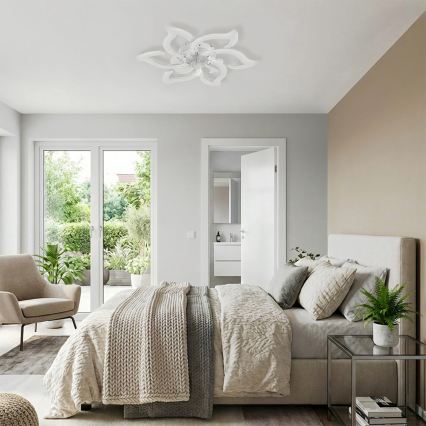 Brilagi - LED-dimmbarer Deckenventilator LED/34W/230V 3000-6500K Ø 83 cm weiß + Fernbedienung