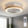 Brilagi - Dimmbarer LED-Deckenventilator LED/38W/230V 50 cm weiß/braun + Fernbedienung