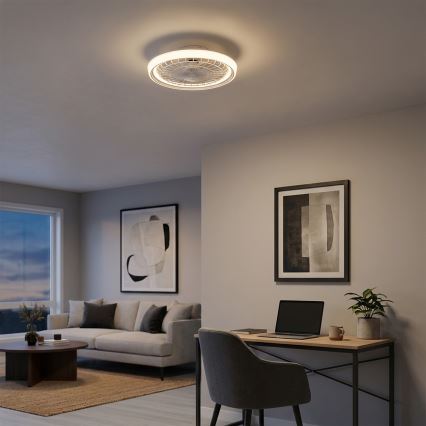 Brilagi - dimmbarer LED-Deckenventilator LED/40W/230V 3000–6500K Ø 48 cm weiß + Fernbedienung