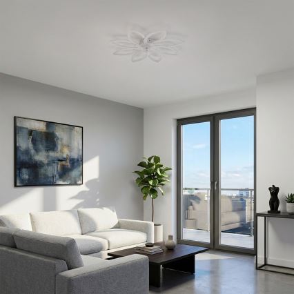 Brilagi - LED-dimmbarer Deckenventilator LED/43W/230V Ø 90 cm weiß + Fernbedienung