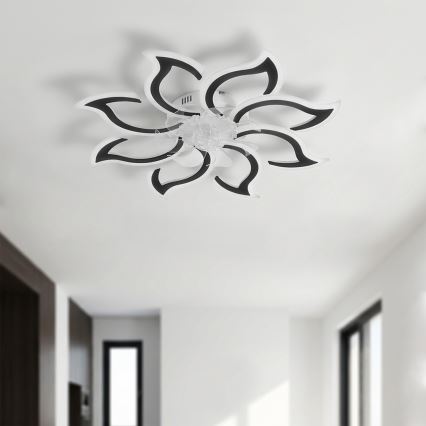 Brilagi - LED Dimmbarer Deckenventilator LED/44W/230V Ø 90 cm schwarz + Fernbedienung