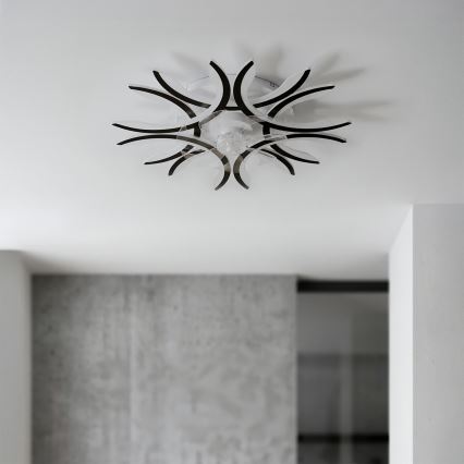 Brilagi - dimmbarer LED-Deckenventilator, 70 W / 230 V, 3000–6500 K, Ø 76 cm, schwarz + Fernbedienung