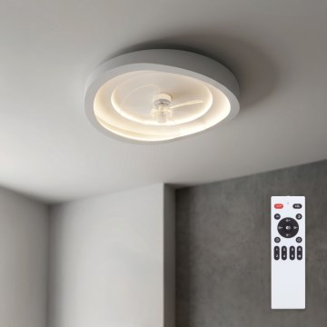 Brilagi - Dimmbarer LED-Deckenventilator LED/80W/230V 3000-6500K Ø 50 cm weiß + Fernbedienung