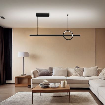 Brilagi - LED dimmbare Hängeleuchte an Seil NIVIO LED/20W/230V 3000/4000/6000K + Fernbedienung