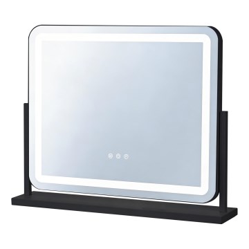 Brilagi - dimmbarer LED-Make-up-Spiegel ARIZONA LED/25W/230V 3000/4000/6500K 55x44 cm schwarz