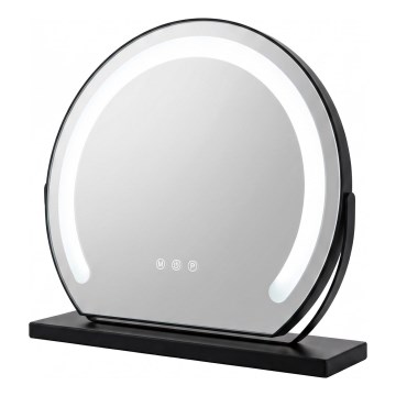 Brilagi - Dimmbarer LED-Make-up-Spiegel FLORIDA LED/14W/230V 3000/4000/6500K 44x40 cm schwarz