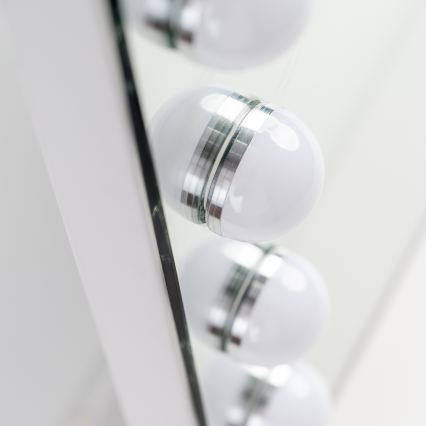 BRILAGI - Dimmbarer LED-Make-up-Spiegel HOLLYWOOD LED/15W/230V CCT + 2x USB 60x50 cm weiß