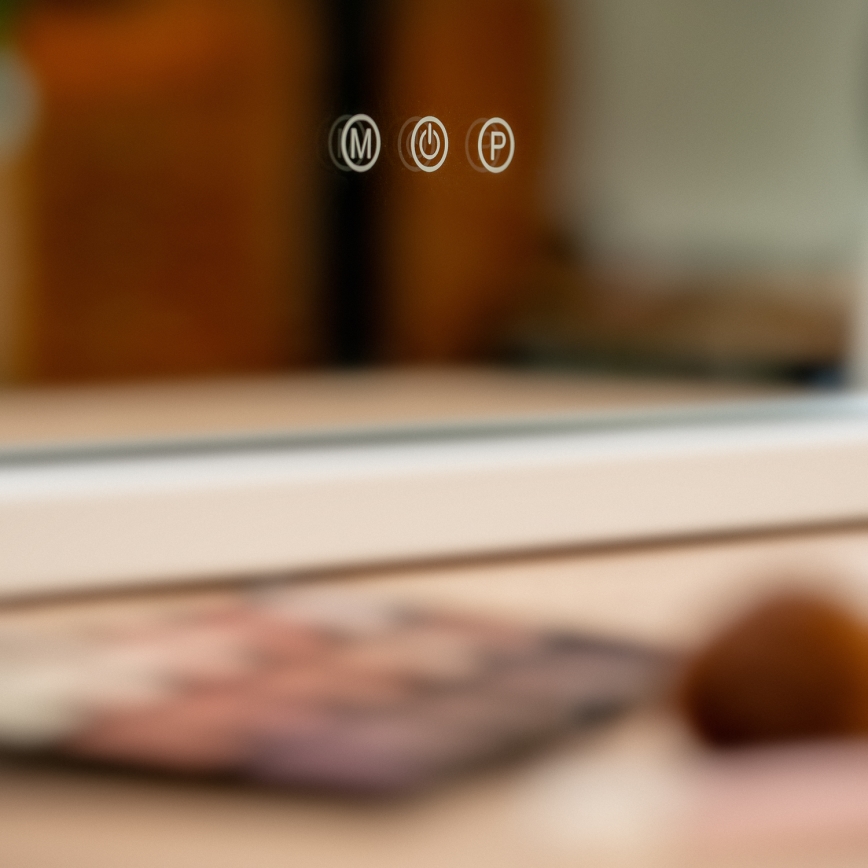 BRILAGI - Dimmbarer LED-Make-up-Spiegel HOLLYWOOD LED/15W/230V CCT + 2x USB 60x50 cm weiß