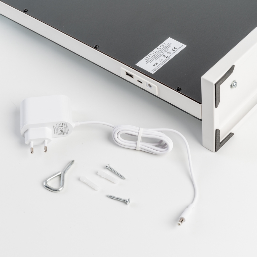 BRILAGI - Dimmbarer LED-Make-up-Spiegel HOLLYWOOD LED/15W/230V CCT + 2x USB 60x50 cm weiß