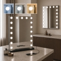 BRILAGI - dimmbarer LED-Make-up-Spiegel HOLLYWOOD LED/15W/230V CCT + 2x USB 55x77 cm schwarz