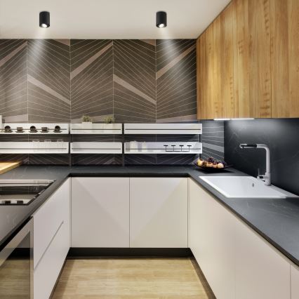 Brilagi - MIA LED RGBW Einbaustrahler, dimmbar, 1xGU10/30W/230V, 3000K, Wi-Fi, 100x80 mm, schwarz