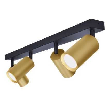 Brilagi - LED RGBW dimmbarer Einbaustrahler SELE GOLDEN 4xGU10/6W/230V 3000K schwarz/gold + Fernbedienung