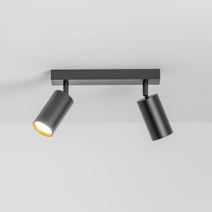 Brilagi - LED RGBW Dimmbarer Einbauspot SELE 2xGU10/4,8W/230V 3000K schwarz/gold + Fernbedienung