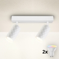 Brilagi - dimmbarer LED RGBW-Spot SELE DIAMANT 2xGU10/6,5W/230V 2700-6500K Wi-Fi weiß