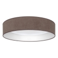 Brilagi - dimmbares Deckenleuchte VELVET SMARTIX LED/36W/230V 3000-6000K Ø 55 cm braun Wi-Fi Tuya Beacon + Fernbedienung