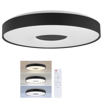 Brilagi - dimmbares LED-Deckenlicht JAMIS LED/48W/230V 3000-6500K Ø 39 cm schwarz + Fernbedienung