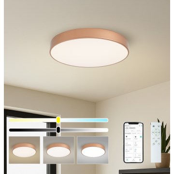 Brilagi - Dimmbares LED-Deckenlicht POOL SMART LED/60W/230V 3000–6000K Ø 50 cm Wi-Fi Tuya bronzefarben + Fernbedienung