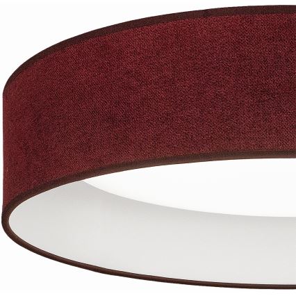 Brilagi - dimmbare LED-Deckenleuchte VELVET SMARTIX LED/36W/230V 3000-6000K Ø 55 cm weinrot Wi-Fi Tuya Beacon + Fernbedienung