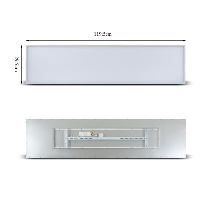 Brilagi - LED dimmbare Deckenleuchte SLIMFRAME LED/58W/230V 120x30 cm 3000-6000K weiß + Fernbedienung