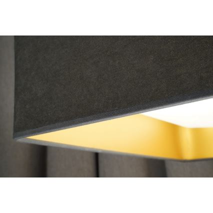 Brilagi - Dimmbare LED-Deckenleuchte VELVET SQUARE LED/24W/230V 3000/4000/6500K + Fernbedienung grau